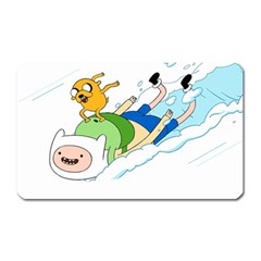 Adventure Time Finn And Jake Snow Magnet (rectangular) by Sarkoni