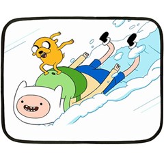 Adventure Time Finn And Jake Snow Fleece Blanket (mini) by Sarkoni