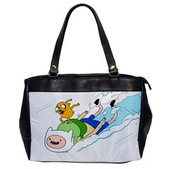 Adventure Time Finn And Jake Snow Oversize Office Handbag by Sarkoni