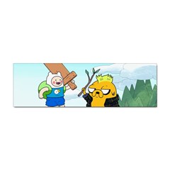 Adventure Time Finn And Jake Cartoon Network Parody Sticker (bumper) by Sarkoni