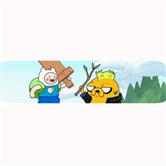 Adventure Time Finn And Jake Cartoon Network Parody Large Bar Mat by Sarkoni