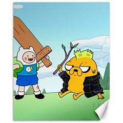 Adventure Time Finn And Jake Cartoon Network Parody Canvas 11  X 14  by Sarkoni