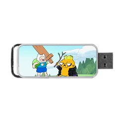 Adventure Time Finn And Jake Cartoon Network Parody Portable Usb Flash (two Sides) by Sarkoni