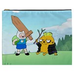 Adventure Time Finn And Jake Cartoon Network Parody Cosmetic Bag (XXXL) Front