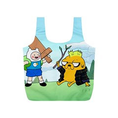 Adventure Time Finn And Jake Cartoon Network Parody Full Print Recycle Bag (s) by Sarkoni