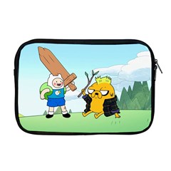 Adventure Time Finn And Jake Cartoon Network Parody Apple Macbook Pro 17  Zipper Case by Sarkoni