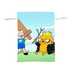 Adventure Time Finn And Jake Cartoon Network Parody Lightweight Drawstring Pouch (m) by Sarkoni