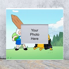 Adventure Time Finn And Jake Cartoon Network Parody White Wall Photo Frame 5  X 7  by Sarkoni