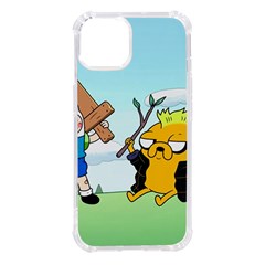 Adventure Time Finn And Jake Cartoon Network Parody Iphone 14 Tpu Uv Print Case by Sarkoni