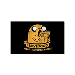 Adventure Time Jake  I Love Food Sticker (rectangular) by Sarkoni