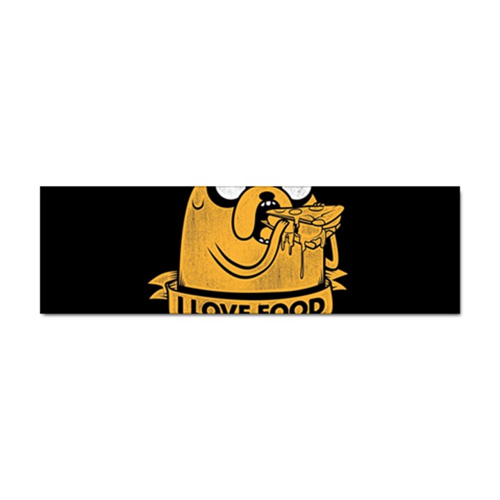 Adventure Time Jake  I Love Food Sticker (Bumper)