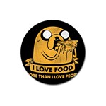 Adventure Time Jake  I Love Food Magnet 3  (Round) Front