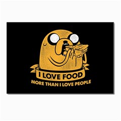 Adventure Time Jake  I Love Food Postcards 5  X 7  (pkg Of 10) by Sarkoni