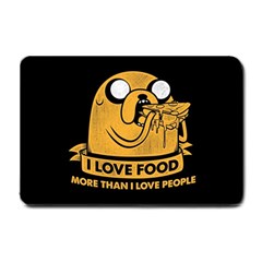 Adventure Time Jake  I Love Food Small Doormat by Sarkoni