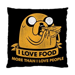 Adventure Time Jake  I Love Food Standard Cushion Case (two Sides) by Sarkoni