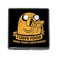 Adventure Time Jake  I Love Food Memory Card Reader (square 5 Slot) by Sarkoni