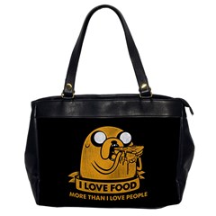 Adventure Time Jake  I Love Food Oversize Office Handbag by Sarkoni