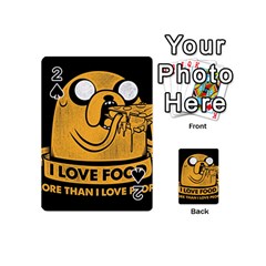 Adventure Time Jake  I Love Food Playing Cards 54 Designs (mini) by Sarkoni