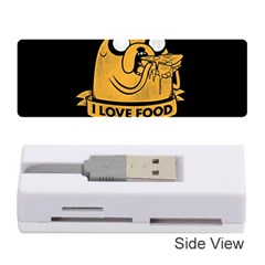 Adventure Time Jake  I Love Food Memory Card Reader (stick) by Sarkoni