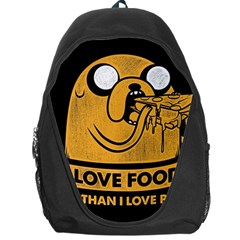 Adventure Time Jake  I Love Food Backpack Bag by Sarkoni