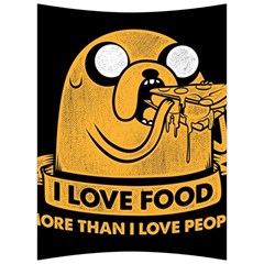 Adventure Time Jake  I Love Food Back Support Cushion by Sarkoni