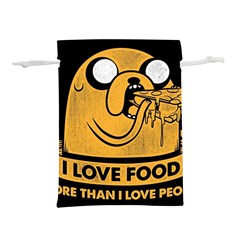 Adventure Time Jake  I Love Food Lightweight Drawstring Pouch (m) by Sarkoni