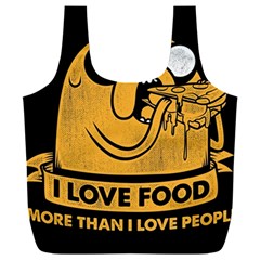 Adventure Time Jake  I Love Food Full Print Recycle Bag (xxl) by Sarkoni