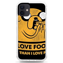 Adventure Time Jake  I Love Food Iphone 12 Mini Tpu Uv Print Case	 by Sarkoni