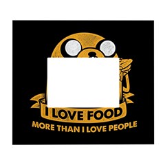 Adventure Time Jake  I Love Food White Wall Photo Frame 5  X 7  by Sarkoni