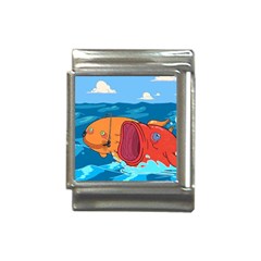 Adventure Time Fish Landscape Italian Charm (13mm) by Sarkoni