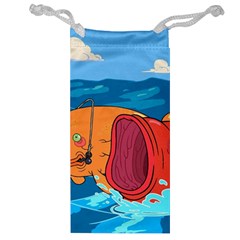 Adventure Time Fish Landscape Jewelry Bag