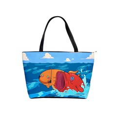 Adventure Time Fish Landscape Classic Shoulder Handbag