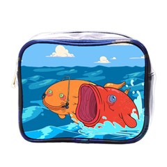 Adventure Time Fish Landscape Mini Toiletries Bag (one Side) by Sarkoni