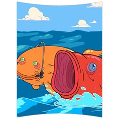 Adventure Time Fish Landscape Back Support Cushion by Sarkoni