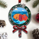 Adventure Time Fish Landscape Metal X Mas Lollipop with Crystal Ornament Front