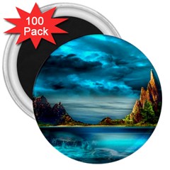 Artistic Fantasy Psychedelic 3  Magnets (100 Pack) by Sarkoni