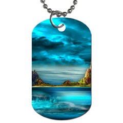 Artistic Fantasy Psychedelic Dog Tag (two Sides) by Sarkoni