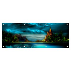 Artistic Fantasy Psychedelic Banner And Sign 8  X 3 