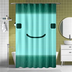 Adventure Time Bmo Shower Curtain 48  X 72  (small)  by Sarkoni