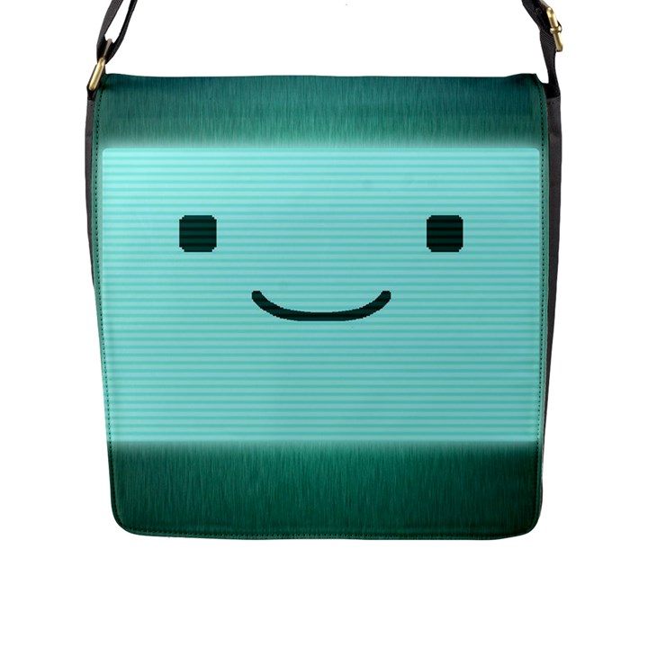 Adventure Time Bmo Flap Closure Messenger Bag (L)