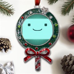 Adventure Time Bmo Metal X mas Lollipop With Crystal Ornament by Sarkoni