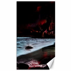 Artistic Creepy Dark Evil Fantasy Halloween Horror Psychedelic Scary Spooky Canvas 40  X 72  by Sarkoni