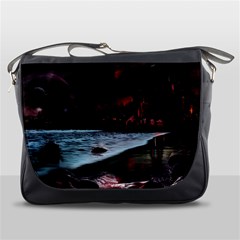 Artistic Creepy Dark Evil Fantasy Halloween Horror Psychedelic Scary Spooky Messenger Bag by Sarkoni