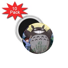 Illustration Anime Cartoon My Neighbor Totoro 1 75  Magnets (10 Pack)  by Sarkoni