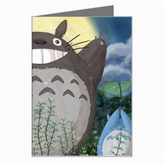 Illustration Anime Cartoon My Neighbor Totoro Greeting Card by Sarkoni