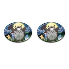 Illustration Anime Cartoon My Neighbor Totoro Cufflinks (oval) by Sarkoni