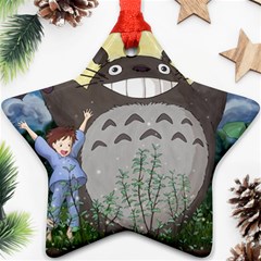 Illustration Anime Cartoon My Neighbor Totoro Star Ornament (two Sides) by Sarkoni