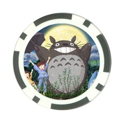 Illustration Anime Cartoon My Neighbor Totoro Poker Chip Card Guard by Sarkoni