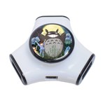 Illustration Anime Cartoon My Neighbor Totoro 3-Port USB Hub Front