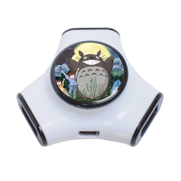 Illustration Anime Cartoon My Neighbor Totoro 3-Port USB Hub